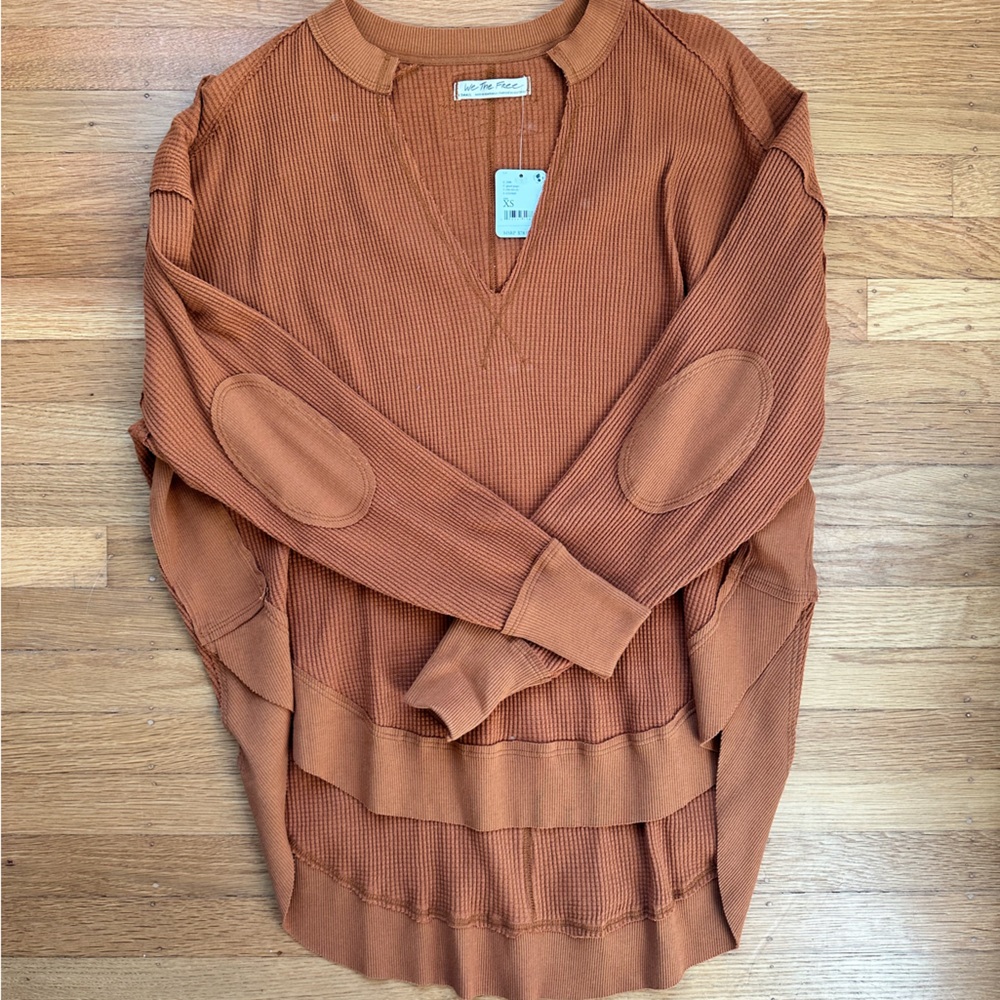 Burnt orange free people Owen thermal